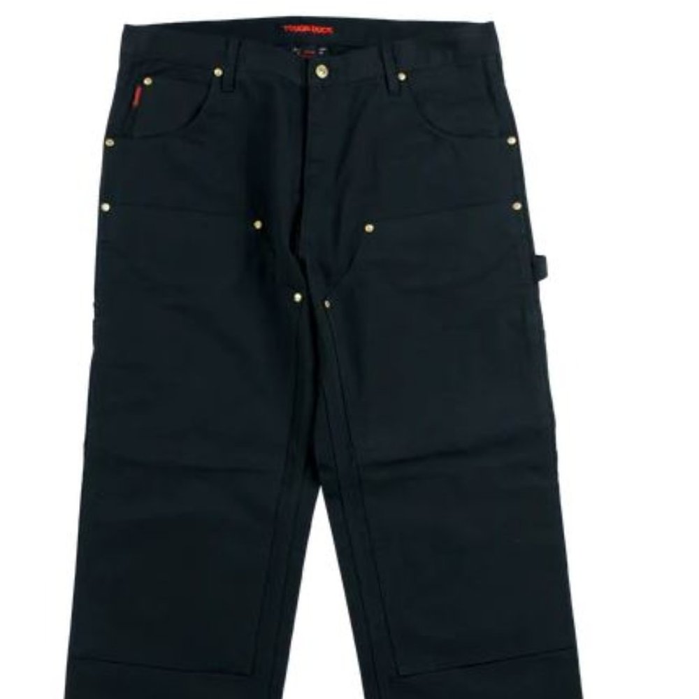 Tough Duck Double Front Work Pant - Black - 30x32
